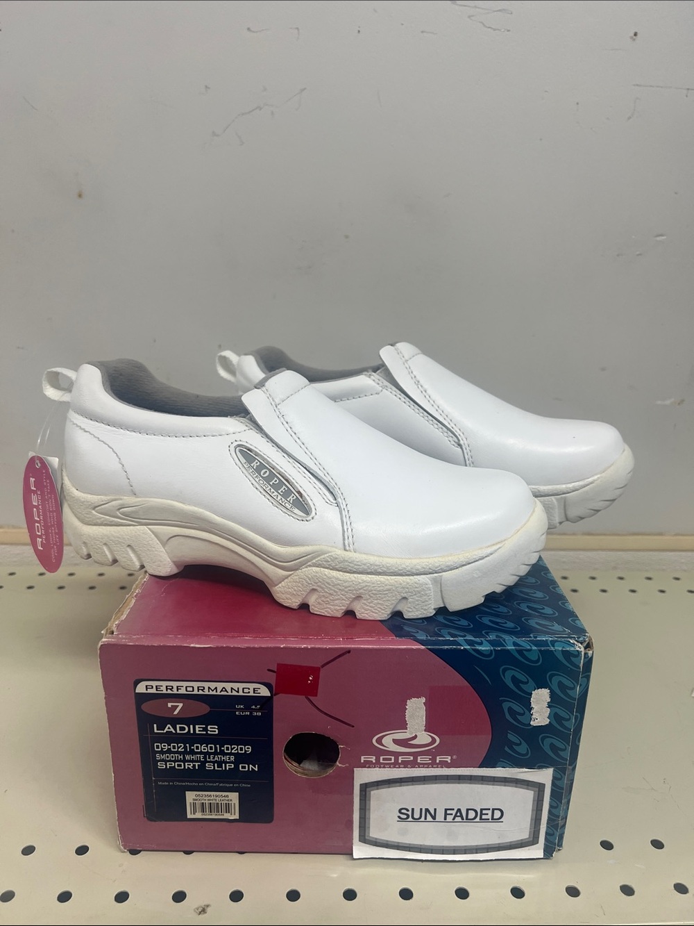 Roper White Slip-On Comfort Sneakers